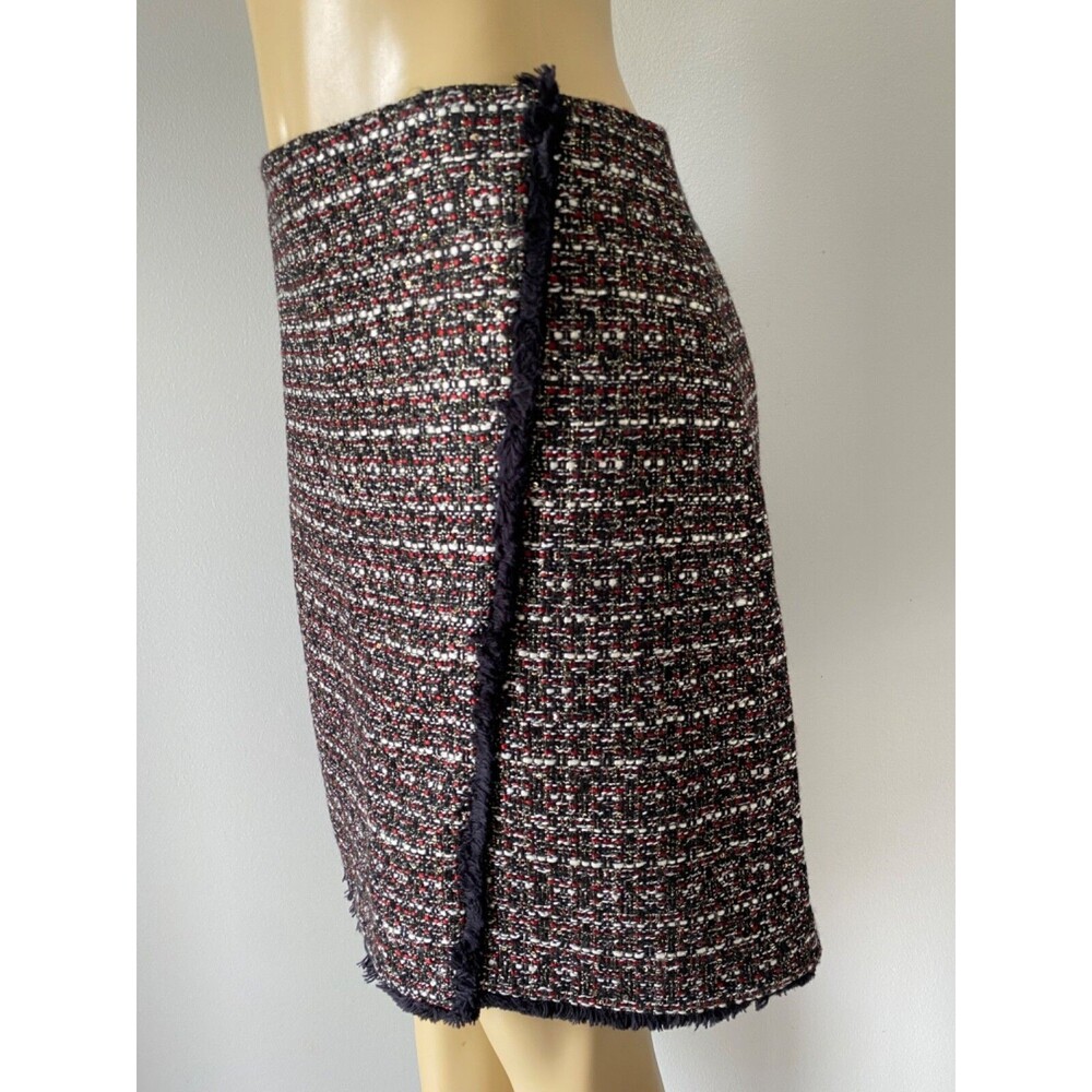 Loft Women's Metallic Twedd Sequin Skirt Size 12